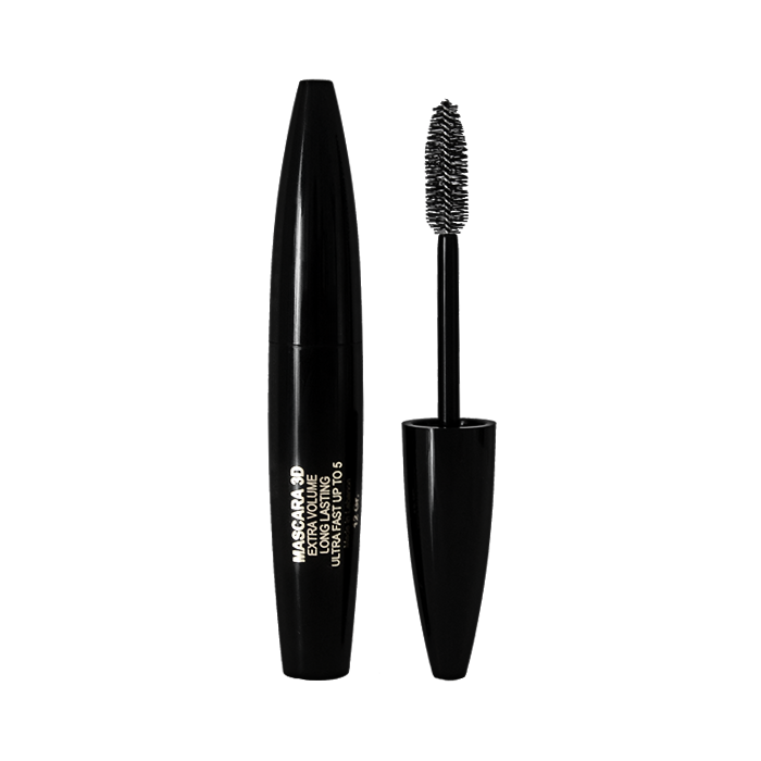 Close-up of eyes with bold, voluminous lashes enhanced by 3D Mascara.
