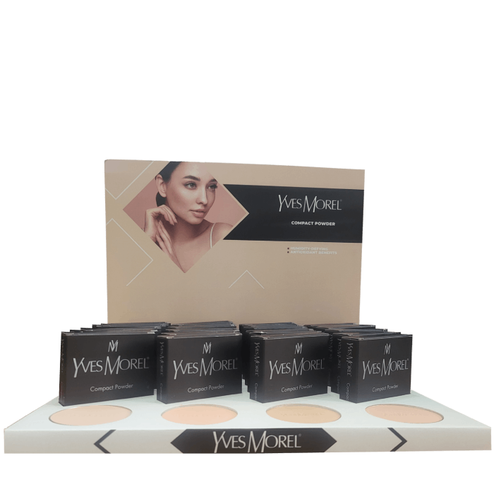 24 Pcs Compact Powder Face Makeup Counter Display