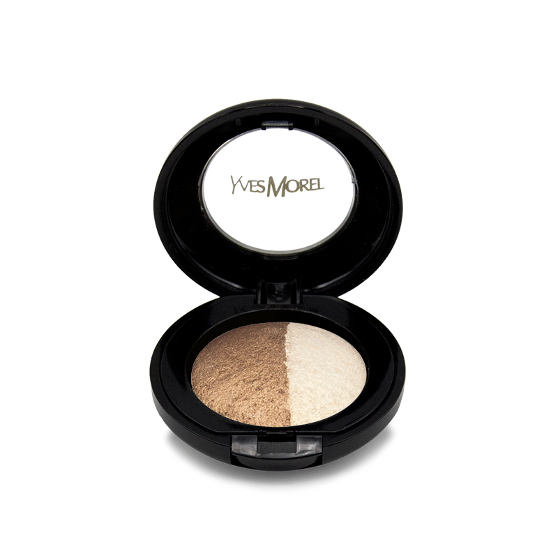 Baked Eye Shadow Duo - Bold Metallic with High Coverage