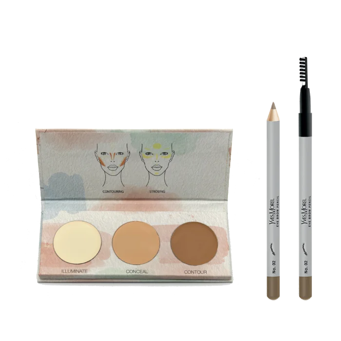 Creamy Contouring Palette + Eye Brow Pencil