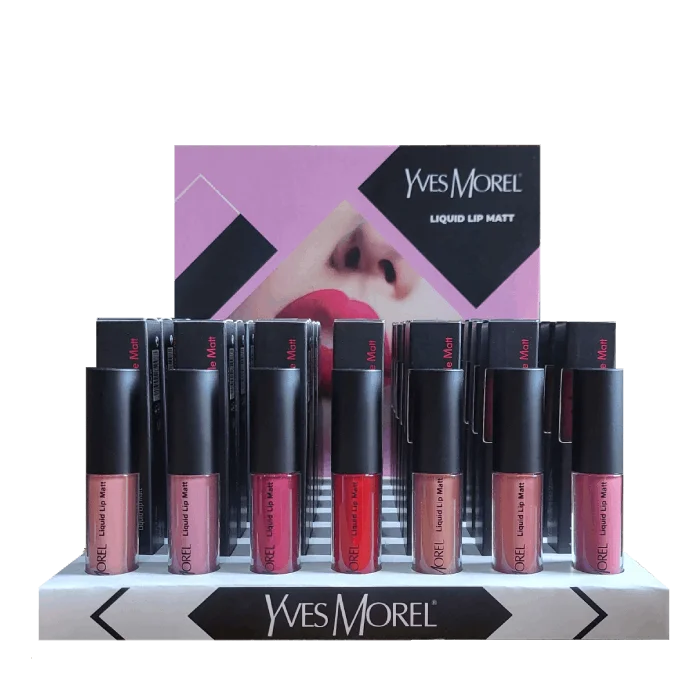 42 Pcs Liquid Lip Matte Lip Makeup Counter Display