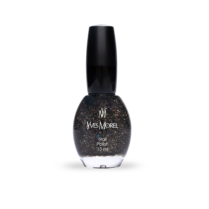 Nail Polish 500 - Thunder Black Glitter